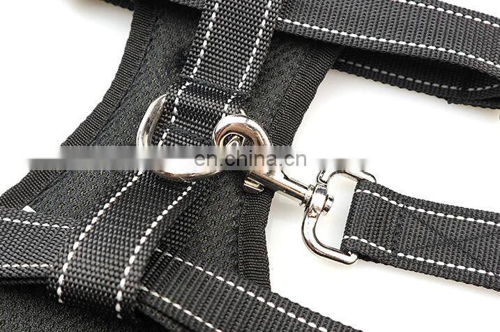 OEM Product Breathable Mesh Safety Car Seat Strap Reflective Dog Harness