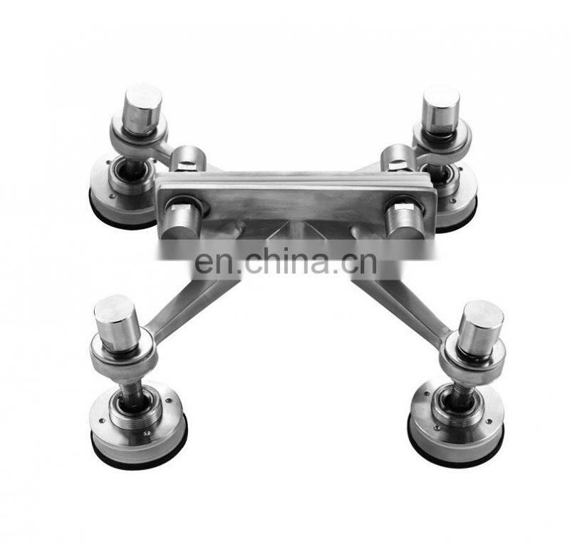 Glass spider fitting,stainless steel glass spider with 4 arms for glass curtain wall