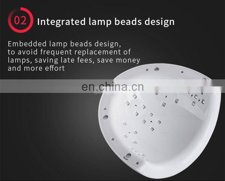 Hot selling new powerful sunshine light 36w dual wave LED nail uv lamp