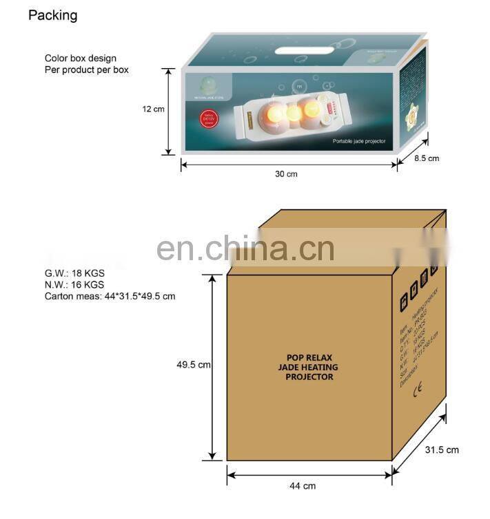 C-200 3 ball tourmaline stones and ABS projector germanium prostate massage device