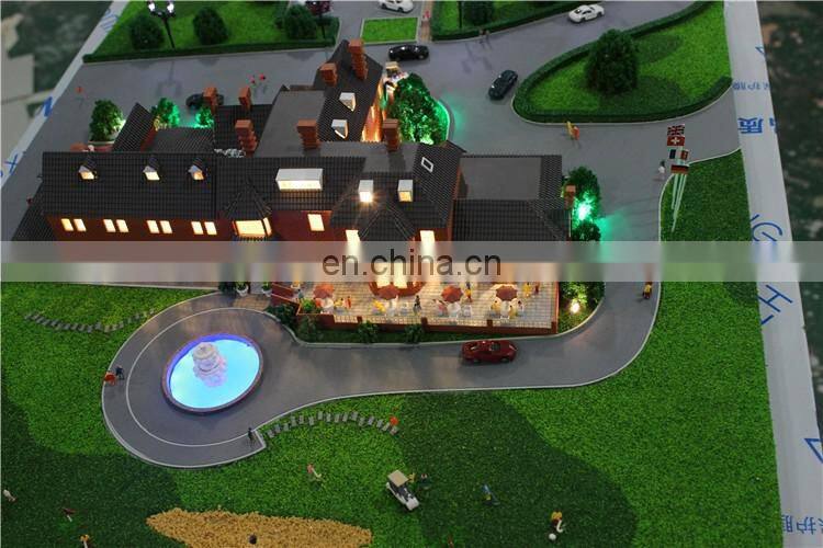 Small resort &hotel model for exhibition , miniature scale model