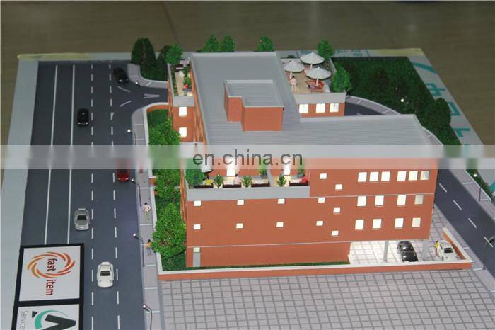 Top quality Ho scale football stadium model 3d miniature building model make