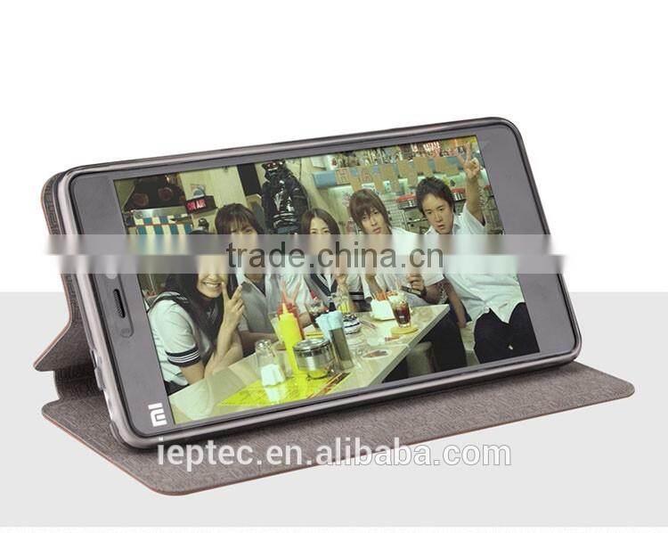 MOFi Luxury Phone Cases Cover for XiaoMi Mi4C, Retro PU Leather Flip Style Phone Cases