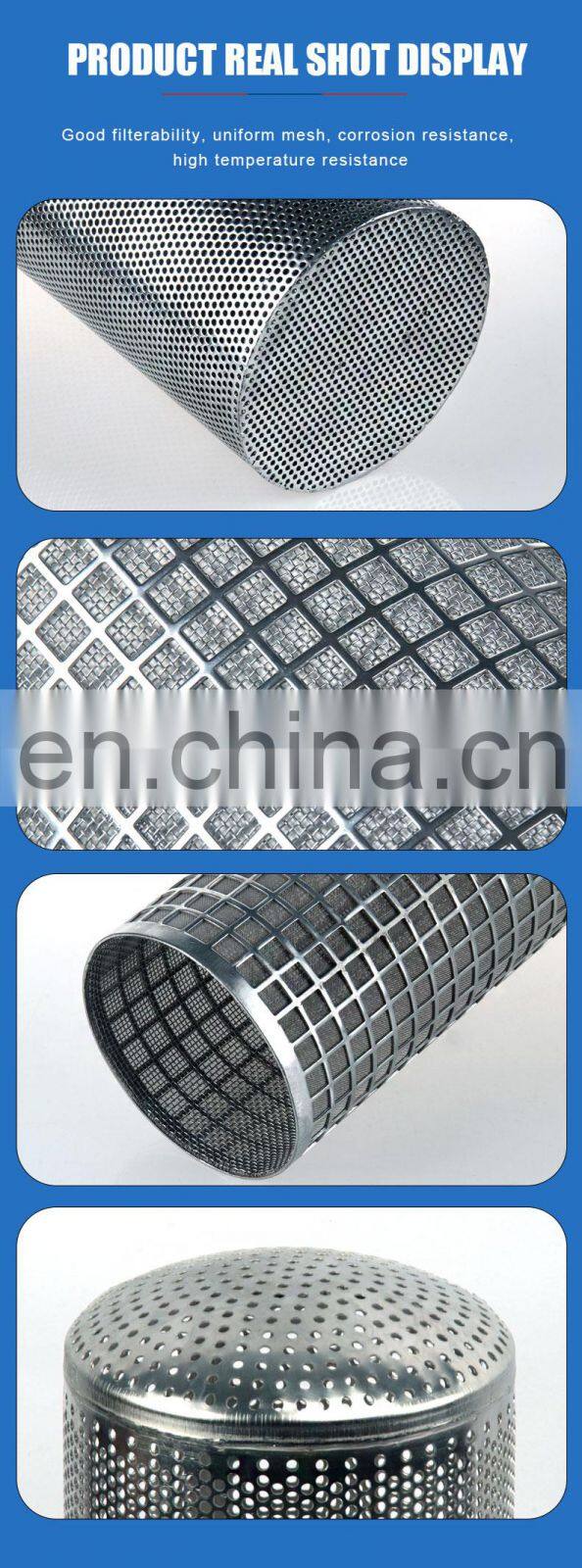 customized Stainless steel punching filter cartridge
