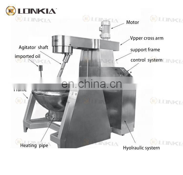 electric and gas jacketed kettle 50l