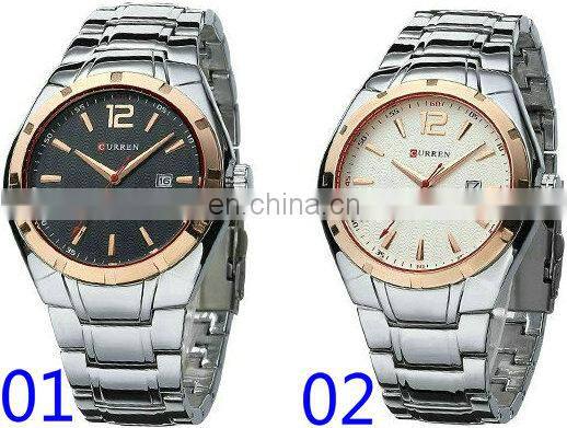 Curren Watch 8103 Fashion Brand Stainless Steel Back Water Resistant Quartz Analog Mens Watch Business Watch relogio masculino