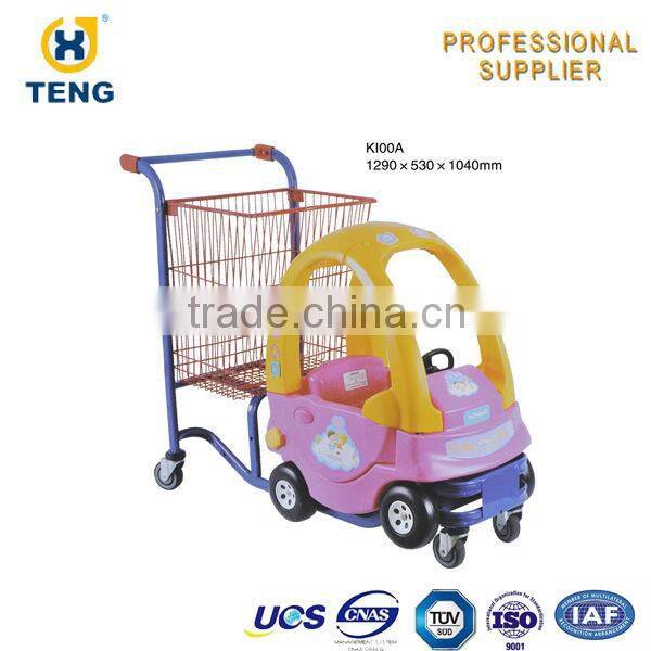 Kid Supermarket Shopping Toy Trolley Shopping Cart