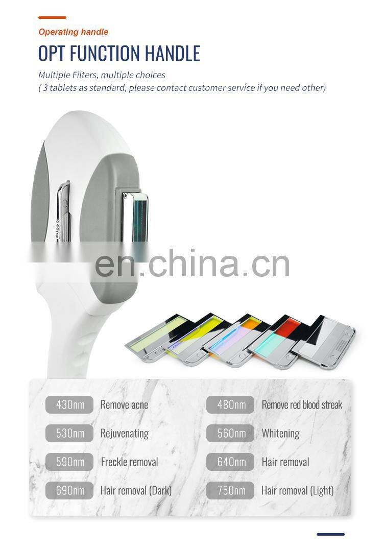 3 in 1 Multifunction Elight IPL RF ND Yag Laser hair removal machine tattoo removal machine