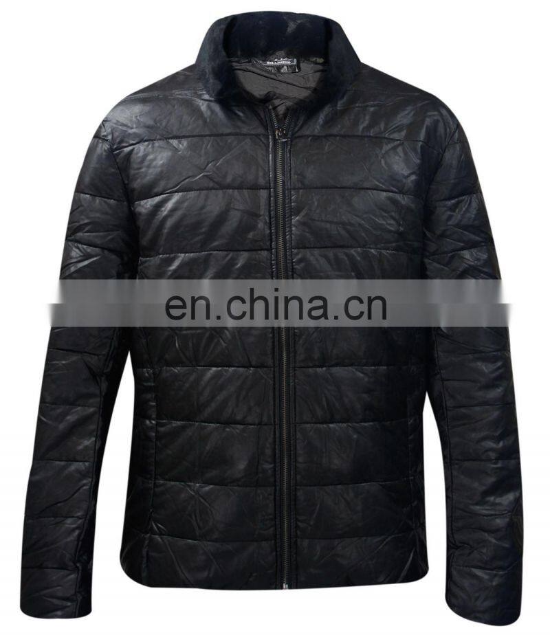 Custom Design Fashion hot selling Padded Quilted Puffer Jacket Men Black Winter puffer jacket