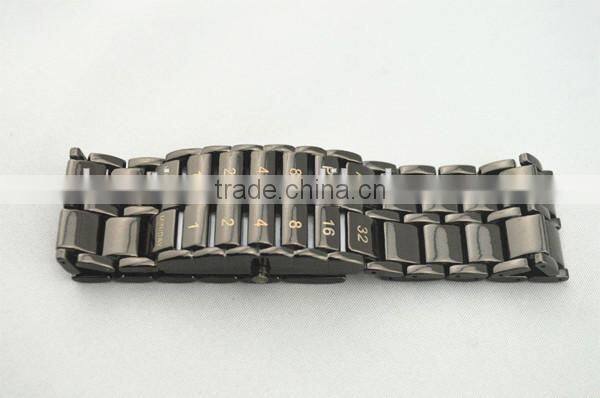 Lava iron samurai blue LED digital bracelet wrist watches for mens gift