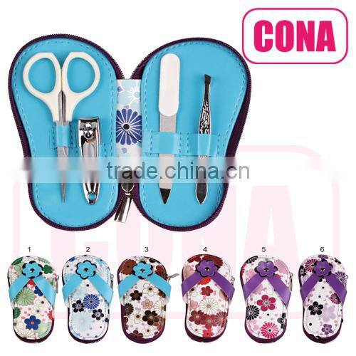 Elegant slippers shaped Manicure Pedicure Set