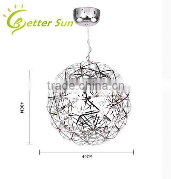 Modern Stainless Stell Pendant Spart Ball Chandeliers Chrom LED Pendant light