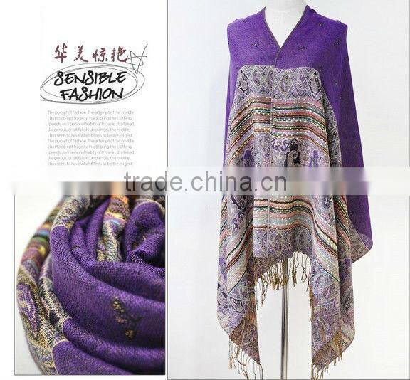 2013 new style fashion lady winter knitted shawls pashmina