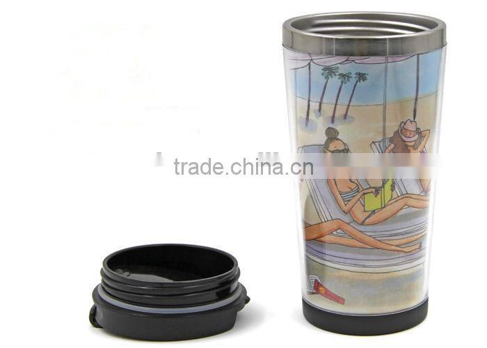 Double wall 16OZ stainless steel mug / travel mug / auto mug