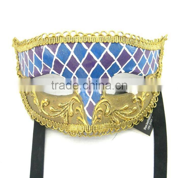 Custume Carnival Accessories HT-HF024 Plastic Half Face Party Eye Mask and New Design Fasion Party Eye Mask