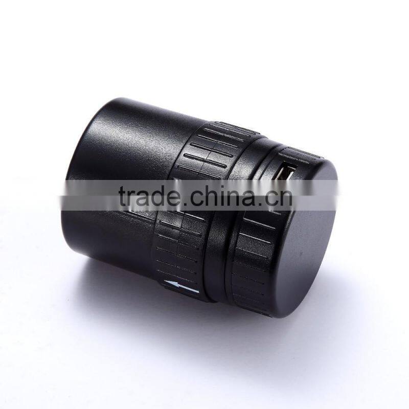 2016 new arrival wall charger with usb port black mini travel charger