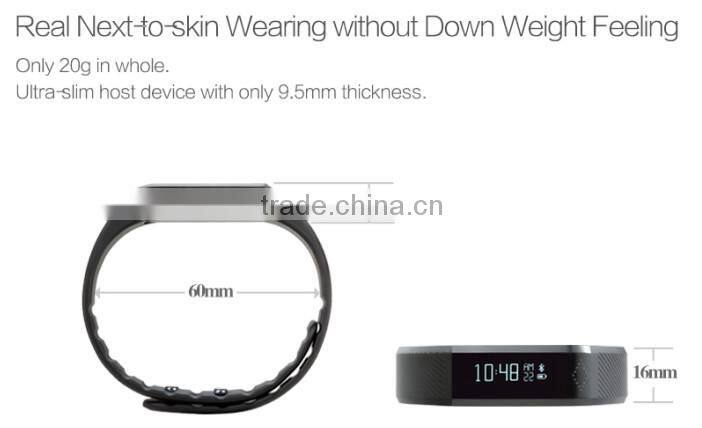 2015 Vidonn X6 caller ID & SMS 3d accelerometer smart wristband calories watch