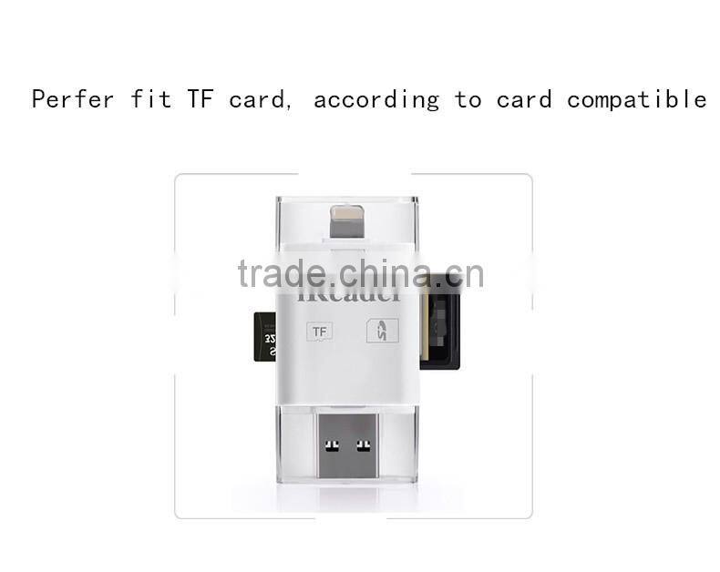 iReader OTG Micro USB 2.0 TF SD Card Reader, 2-in-1 USB 2.0 to Micro USB OTG SD TF Memory Mobile Card Reader