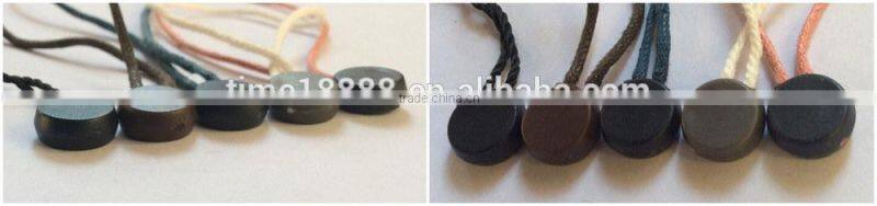 Brown, round labels,China custom strings for hang tags