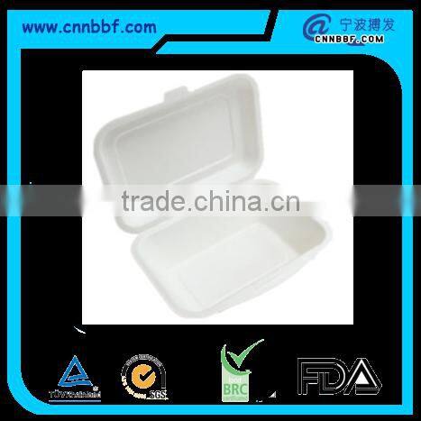 450ml disposable lunch biodegradable sugarcane pulp tableware
