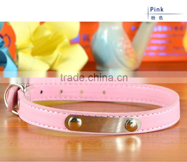 Personalized Pet Dog Collars with Name Plate