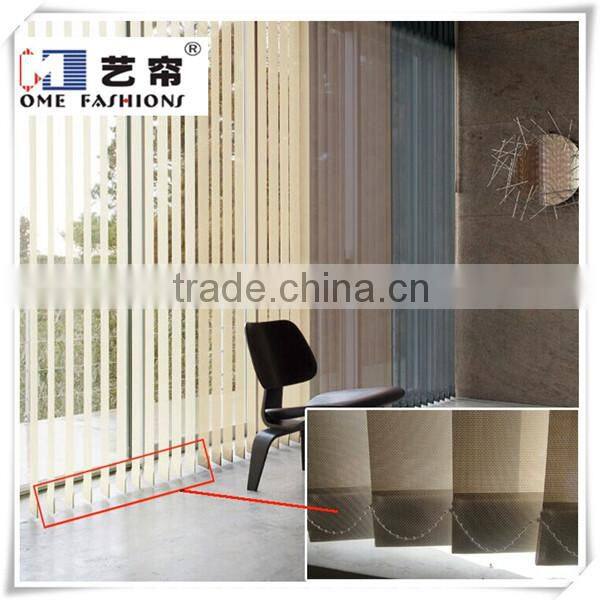 2015 New Manual Folding Vertical Blinds Office Decorative Blinds