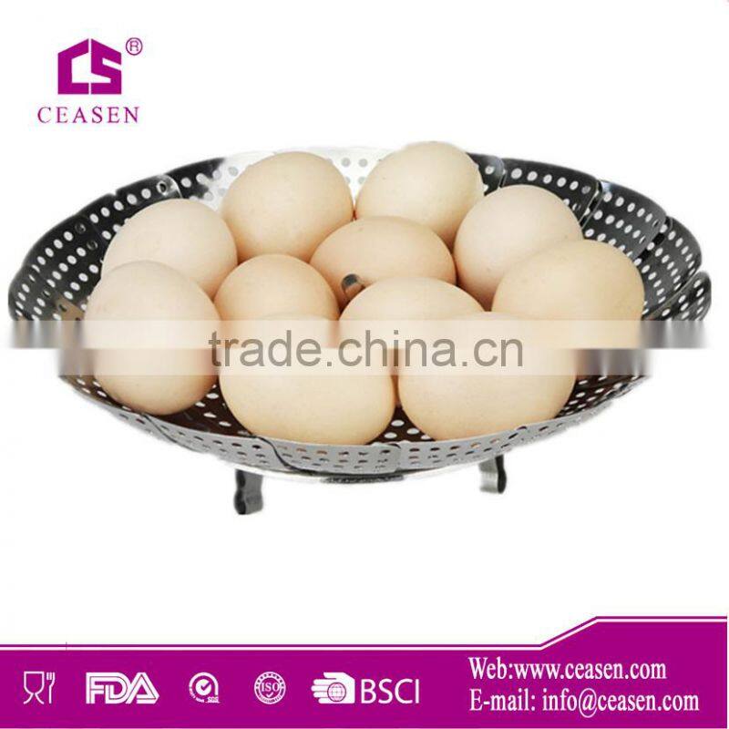 Plastic food steamer/cooking steamer for kitchenware