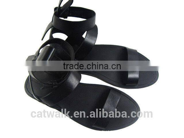 Black color sandals shoes comfortable non slip shoes 2014 fashion women casual shoes with straps