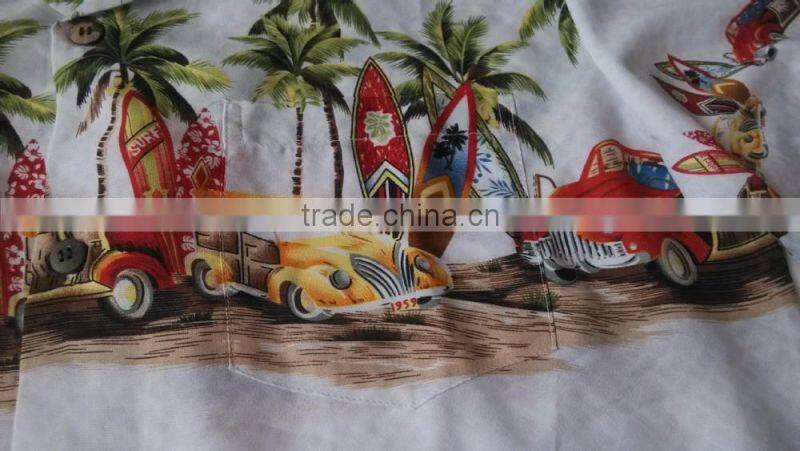 2014 In Stock Sample Summer Beach Shirt bright funky colour Hawaiian Shirts