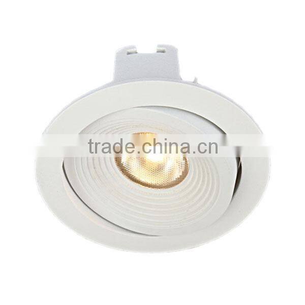 7W IP54 2014 adjustable dimmable cob led downlighting housing