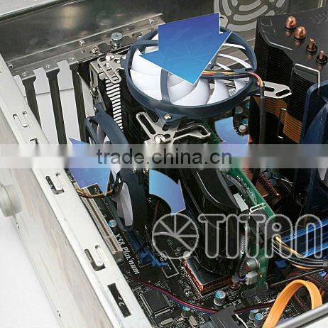 Overclocking universal gaming pc cpu fan pci slot 12V dc vga cooler