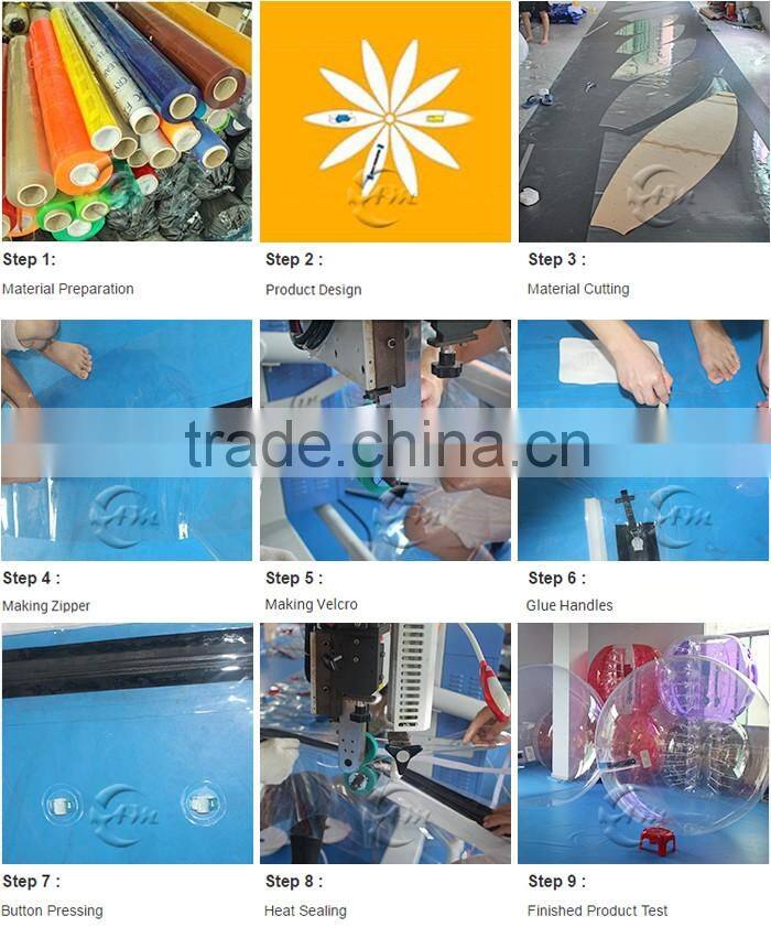 2016 Cheap TPU/PVC walk on water plastic ball,hamster ball for adults