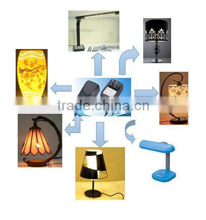 Fashional grey color 24V dc 0.5A switching power supply for lamp