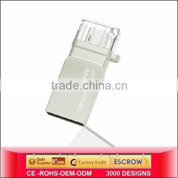 2014 New Product OTG Usb Flash Drives,OTG Usb For Smartphone& PC 32GB Flash Drive Usb