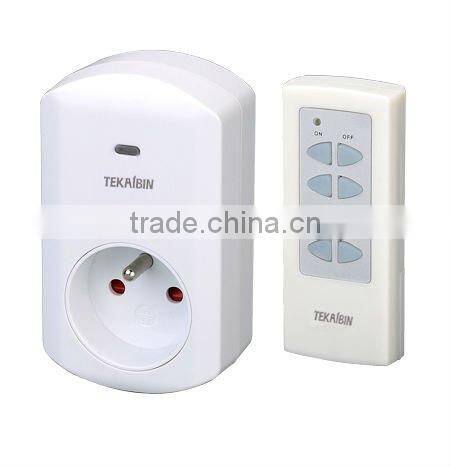 TW68F, 1v1, 1v2, 1v3, 1v4, wireless Remote Control Socket (French type, plug-in)