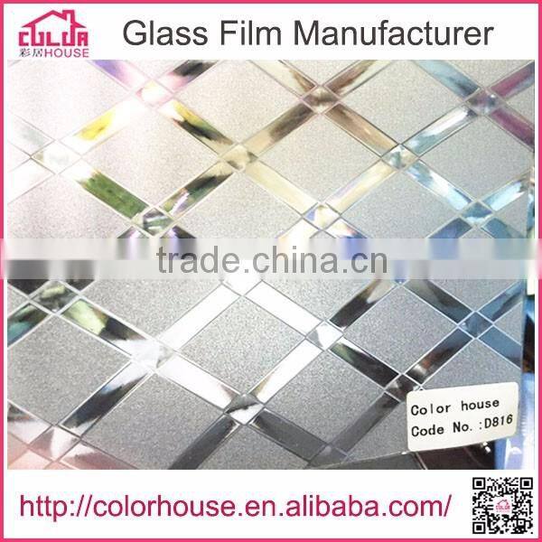 NEW ARRIVAL 3D pattern window film wholesale self adhesive vinyl film