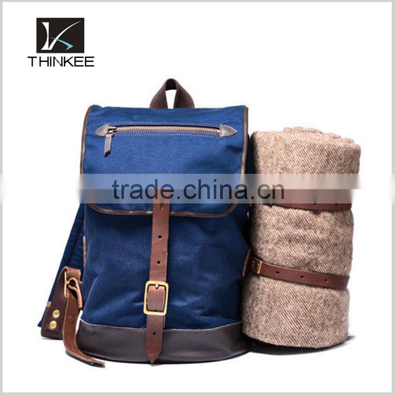 high quality custom canvas outdoor camping travelling backpack