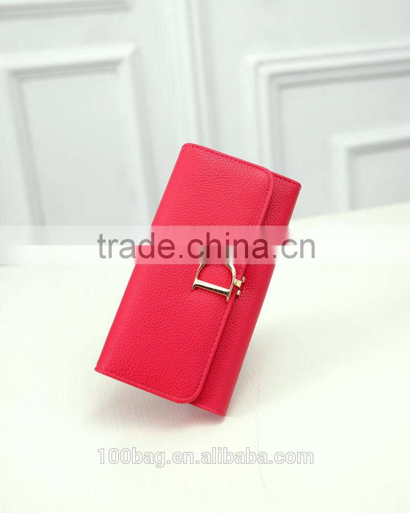Handbags 2016 new fashion trend of the D word generous leather clutch wallet long section of zero Miss Qian Bao wallet