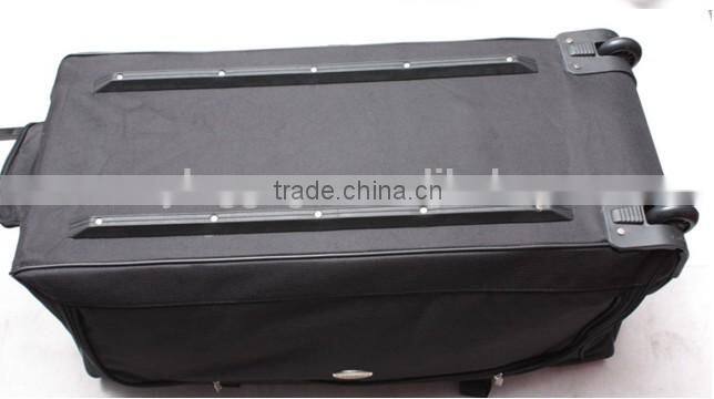 full PE board polyester trolley travel bag