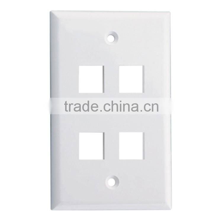 Factory Price High Quality Room Network Multiple Port Faceplate