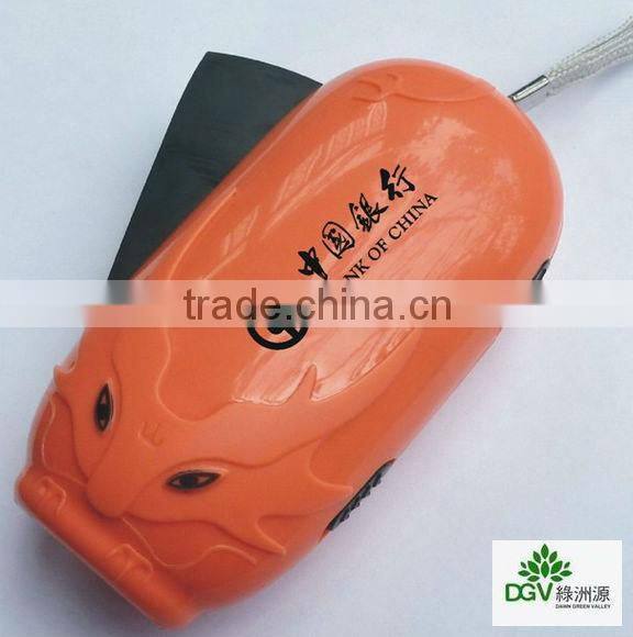 Dragon style-No Battery Hand Pressing Flashlight-Necessary article