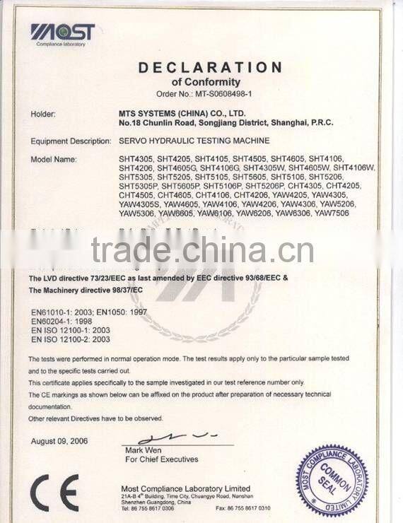 tensile stress machine for tensile stress test