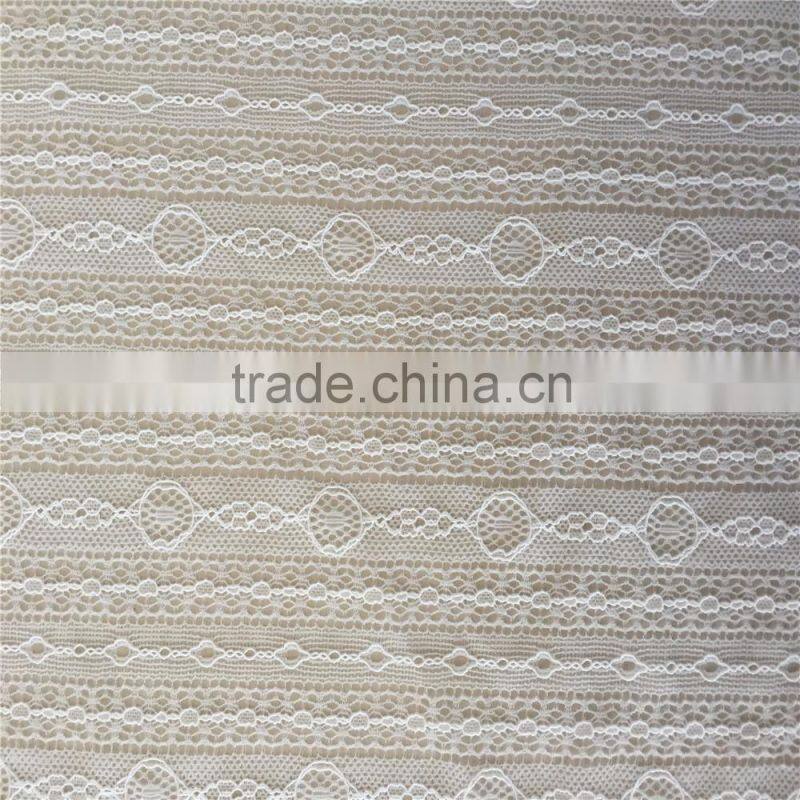 Jacquard eco-friendly bangkok lace fabric for curtain cotton lace dresses in salwar kameez