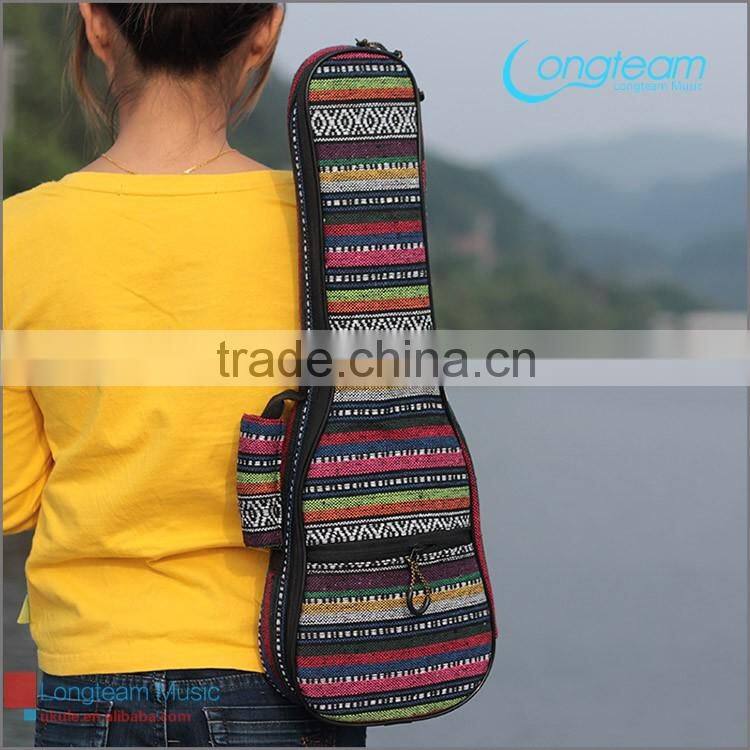 professional ukulele bags,soft cotton,national flavor 4 strings guitar bag