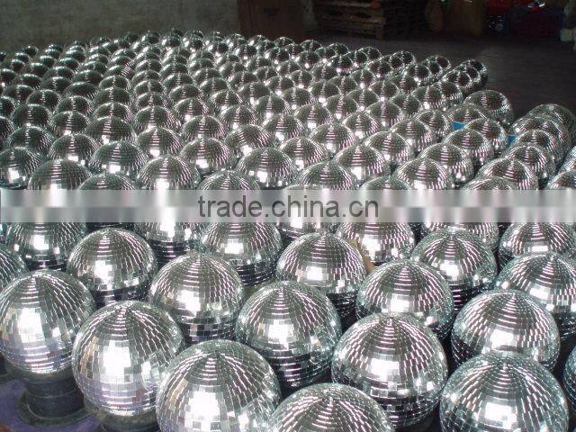 DJ culb decorative Really Glass disco mirror ball with metal motor in good quality for indoor use