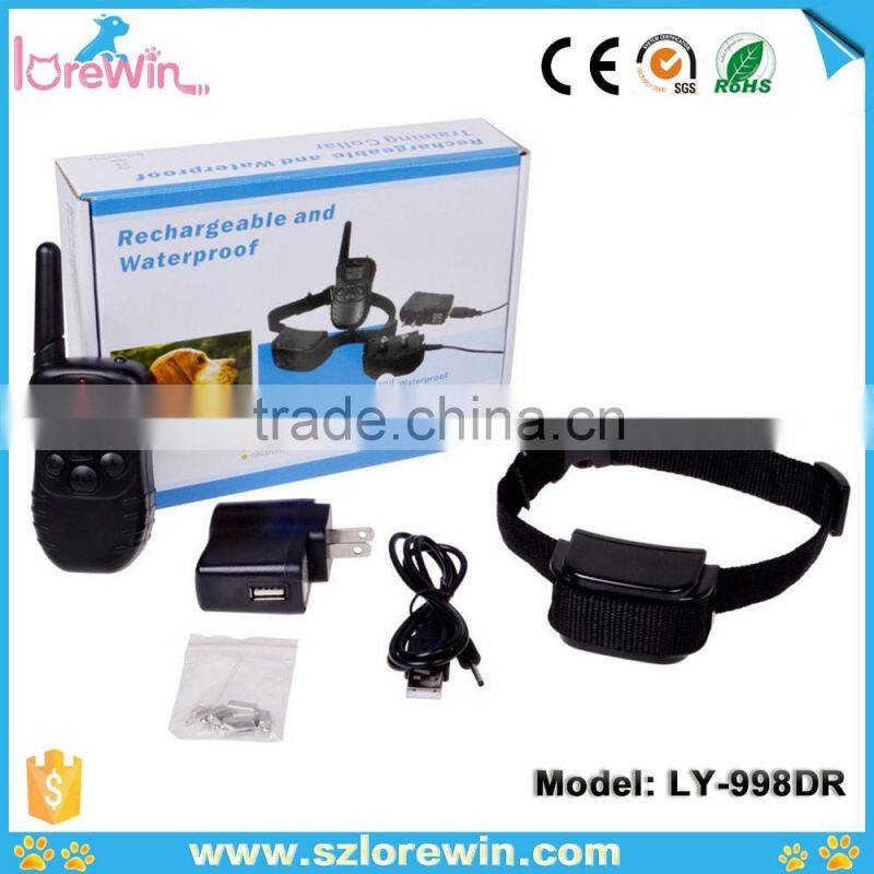 Rechargeable & Waterproof & LCD Display Remote Electric Dog Shock Collar