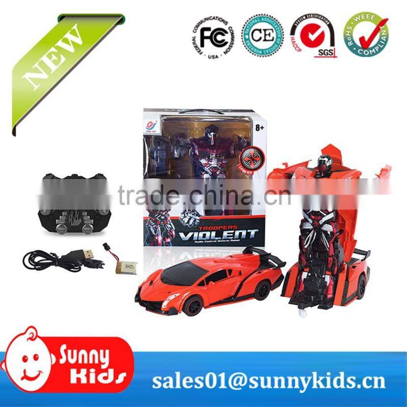 transformation universal remote control toy RC car transform robot toy