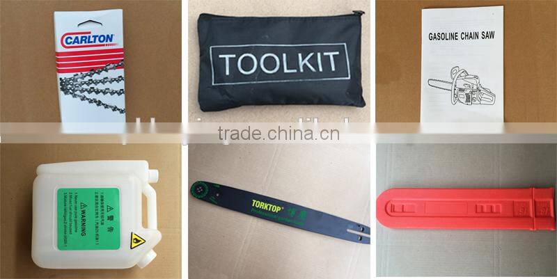 Chinese gasoline cheap manual petrol 5800 58cc chainsaw