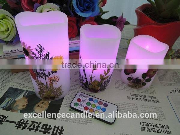 LED candle lights with tears flameless candles with timer