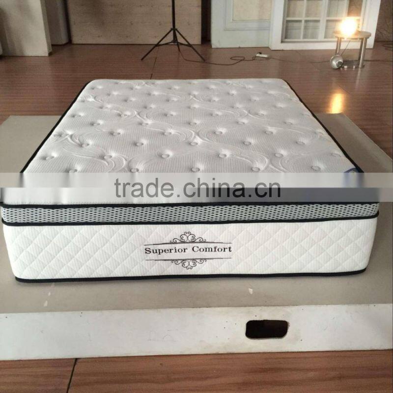 Super comfort Euro Top Memory Foam Pocket spring mattress-ZRB 188